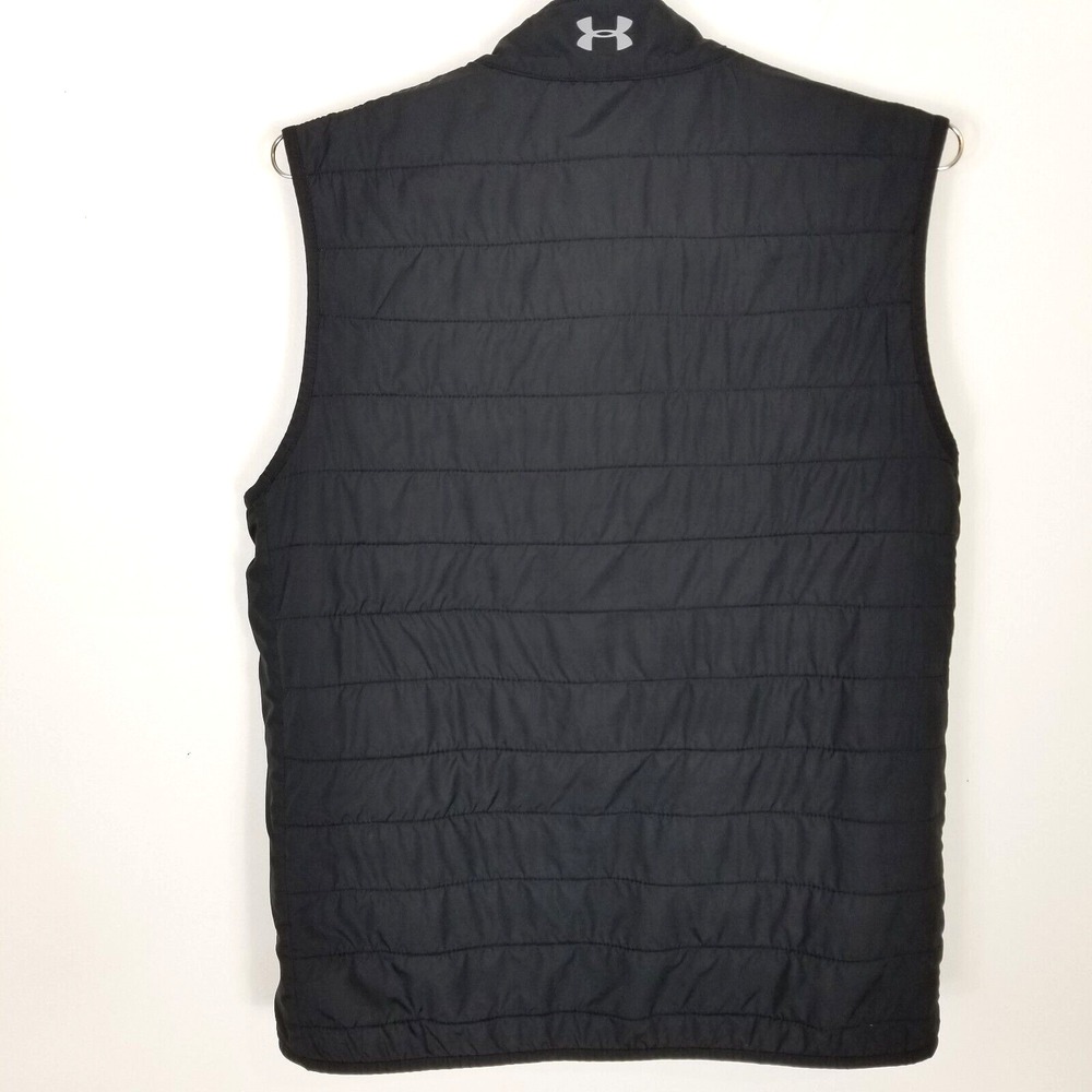 Under Armour x Masters Reversable Golf Jacket Vest Sz M Black Gray Outdoor Sport - Picture 4 of 13